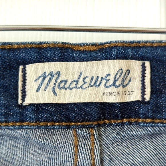 Madewell Classic Dark Indigo Wash Mid Rise Ankle Length Skinny Skinny Jeans 28 - Picture 8 of 15